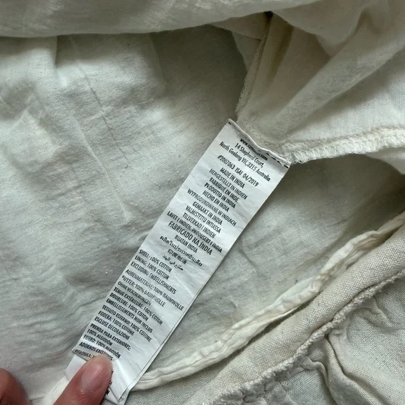 Women's Cream Ruffle Hem Skirt - Picture 7 of 7